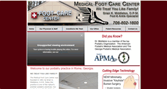 Desktop Screenshot of medicalfootcare.com